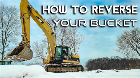 mini excavator reverse bucket|how to reverse an excavator bucket.